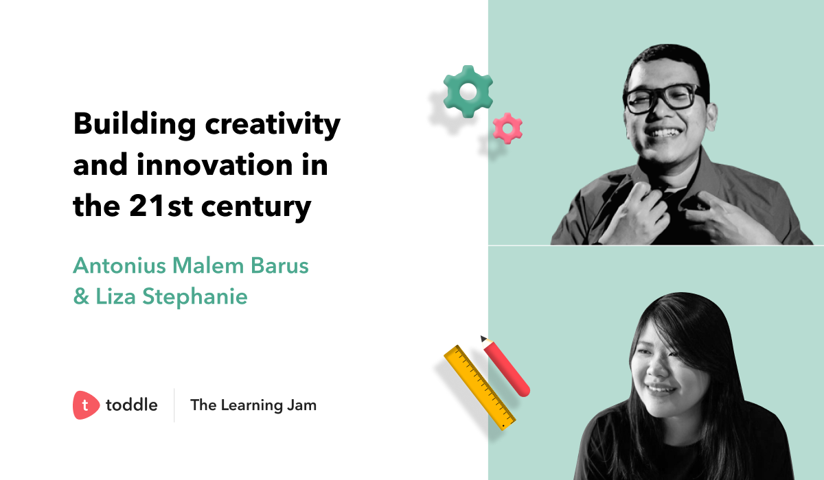 Video thumbnail for The Learning Jam session on Building Creativity and Innovation in the 21st Century by Antonius Malem Barus and Liza Stephanie